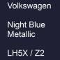 Preview: Volkswagen, Night Blue Metallic, LH5X / Z2.